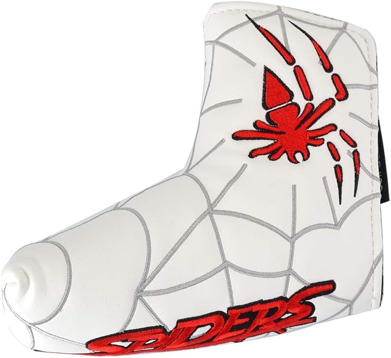 GOOACTION Spider Golf Club Head Cover for Driver Fairway Wood Hybrid Mallet Blade Putter Funny Creative Embroidery Synthetic Leather White Golf Headcovers Protector - Image 1